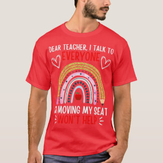 T-shirt Cher Professeur Drôle Je Parle À Tous Ceux Qui Dém