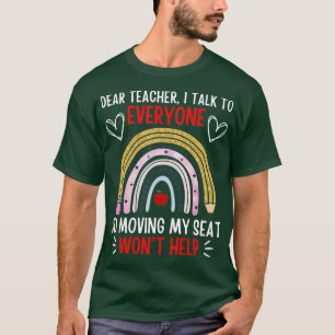 T-shirt Cher Professeur Drôle Je Parle À Tous Ceux Qui Dém