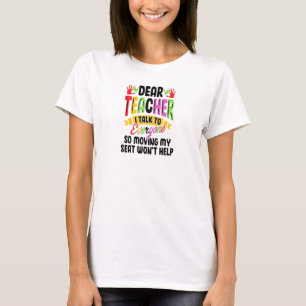 T-shirt Cher Professeur Je Parle À Tout Le Monde De Retour