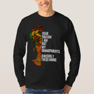 T-shirt Cher racisme Je ne suis pas mes grands-parents Fem