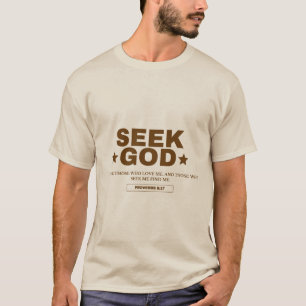 T-shirt Chercher Dieu Christian Tee Conception inspirée