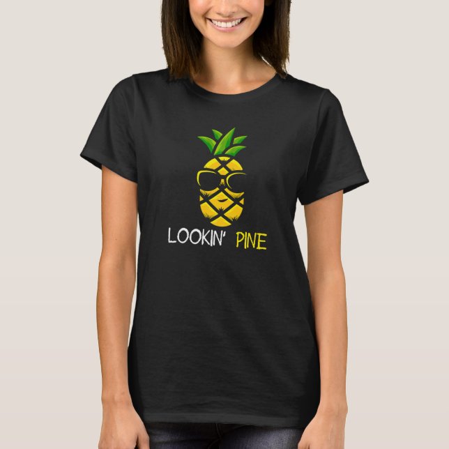 T-shirt Chercher l'ananas Cool de pin (Devant)