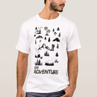 T-shirt Chercher une chemise aventure