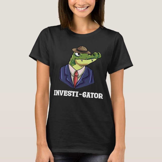 T-shirt Chercheur Alligators Crocodile Lizard Reptile (Devant)