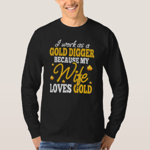 T-shirt Chercheur de Paillettes Parce que Femme Aime Tréso