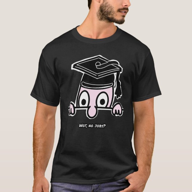 T-shirt chercheur doctoral Kilroy diplômé 13 (Devant)