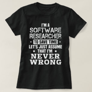 T-shirt Chercheur en logiciels