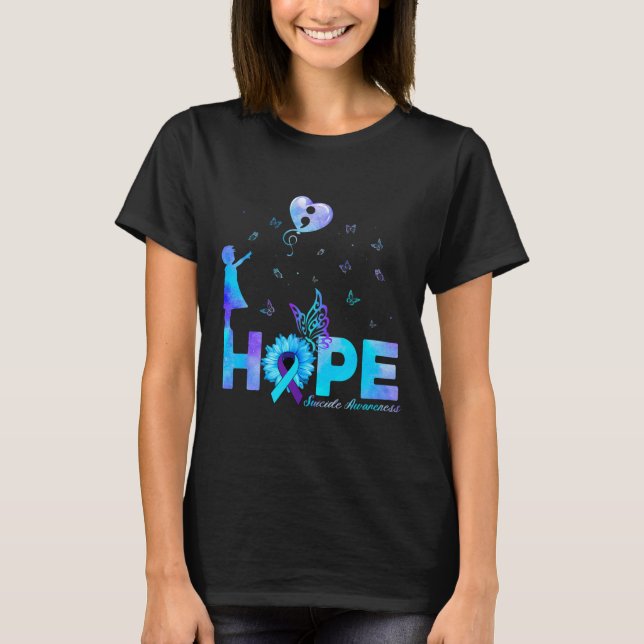T-shirt Chercheur en prévention du suicide chez le papillo (Devant)