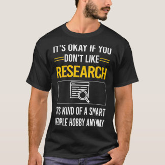 T-shirt Chercheur en recherche sur les personnes intellige