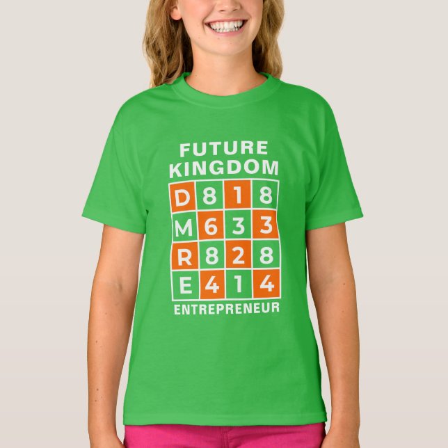 T-shirt CHERCHEUR FUTURE ROYAUME ENTREPRENEUR Unisex (Devant)