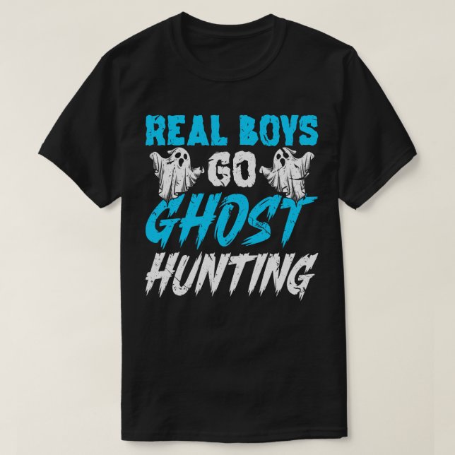 T-shirt Chercheur Garçons chasse fantôme (Design devant)