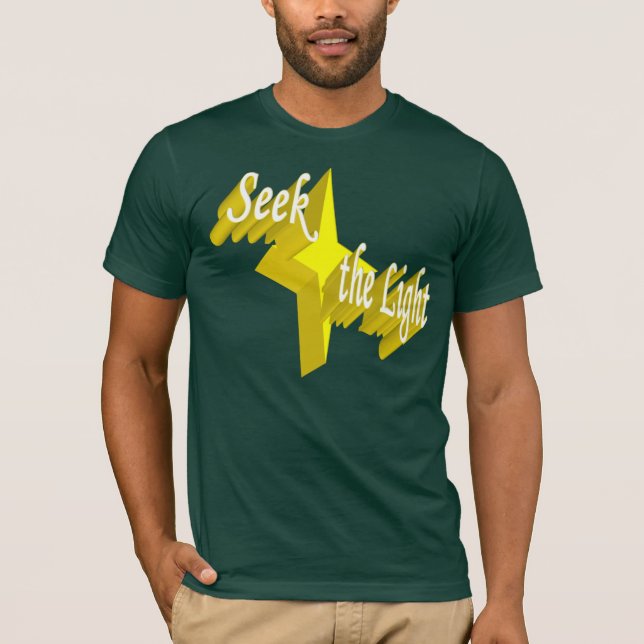 T-shirt Cherchez la chemise lumineuse (Devant)