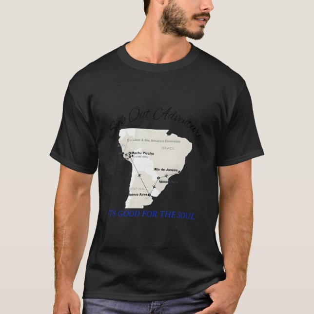 T-shirt Cherchez l'Aventure, C'est Pour l'Âme (Devant)