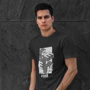 T-shirt Cherchez-lui Christian Modern Design Psaumes 119:2