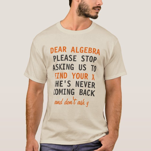 T-shirt Chère Algebra Shirt (Devant)