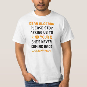 T-shirt Chère algèbre