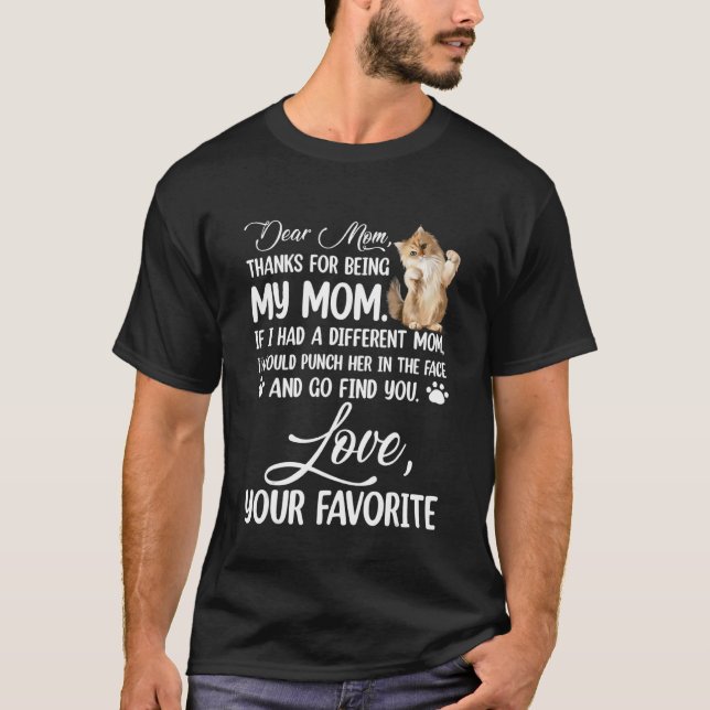 T-shirt Chère Maman Merci D'Être Ma Mère (Devant)