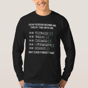 T-shirt Chère personne derrière moi Drôle Père et Fils