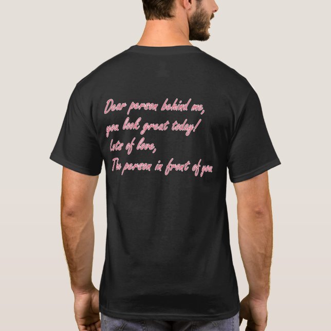 T-shirt Chère Personne Derrière Moi, Vous Avez L'Air Génia (Dos)