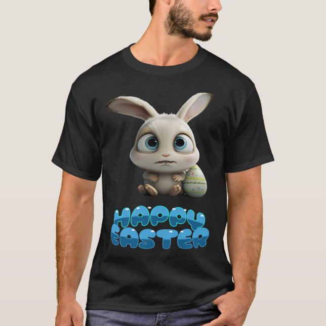 T-shirt chéri doux joyeux lapin de Pâques (Devant)