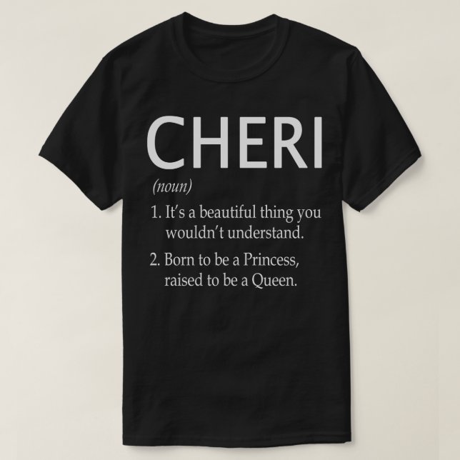 T-shirt Cheri Nom Cadeau 59 (Design devant)