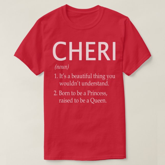 T-shirt Cheri Nom Don 108 (Design devant)