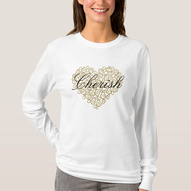 T-shirt CHERISH Long Sleeve Ladies (Devant)