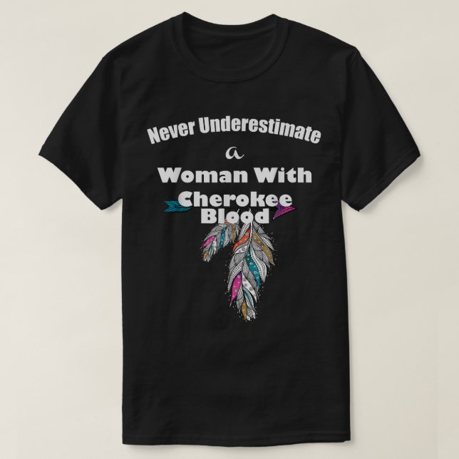 T-shirt Cherokee amérindien  (Design devant)