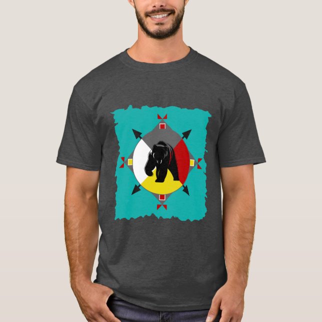 T-shirt cherokee d'ours de quatre directions (Devant)