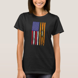 T-shirt Cherokee Roots - Drapeau semi-américain Cherok pat