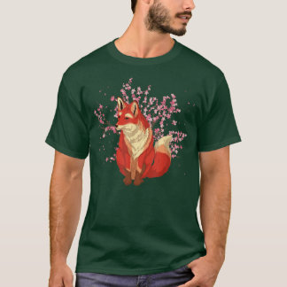 T-shirt Cherry Blossom Amoureux des animaux forestier Saku