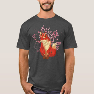 T-shirt Cherry Blossom Amoureux des animaux forestier Saku