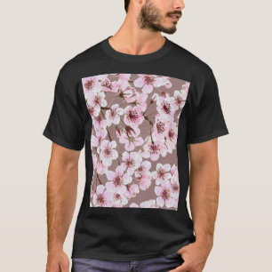 T-shirt Cherry Blossom Branches Motif aquarelle