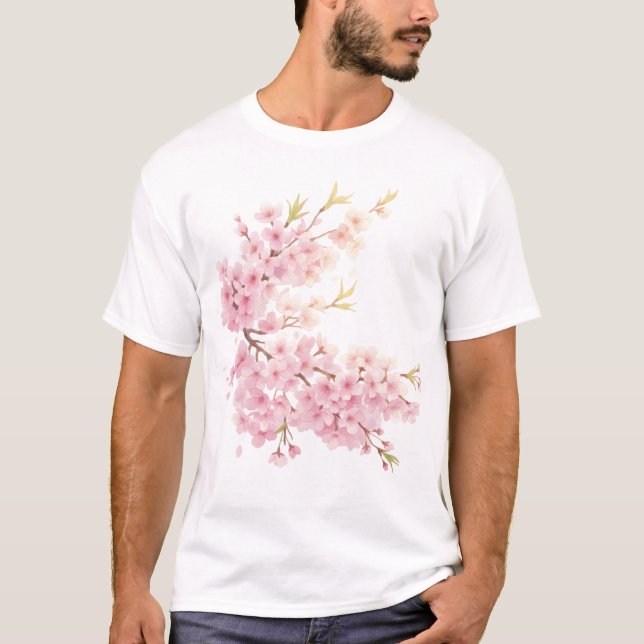 T-shirt Cherry Blossom Dreams – Floral Art (Devant)