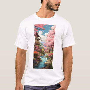 T-shirt Cherry Blossom Garden - Studio Ghibli Inspiré T-S