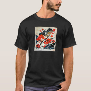 T-shirt Cherry Blossom Japonais Imprimer