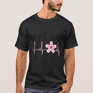 T-shirt Cherry Blossom Japonais Sakura Blossom Hebeat
