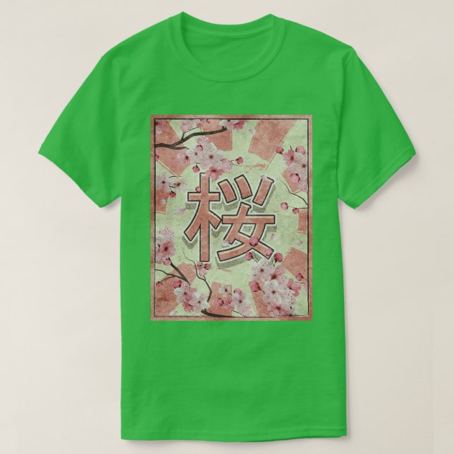 T-shirt Cherry Blossom Sakura Tree Japonais esthétique rét (Design devant)
