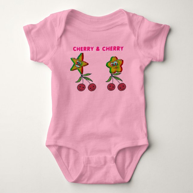 T-Shirt Cherry & Cherry Body bébé (Devant)