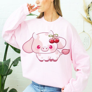 T-shirt Cherry Cute Cow Cadeau pour elle