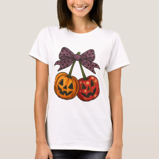 T-shirt Cherry Halloween|Halloween Cherries|Pumpkin cherri