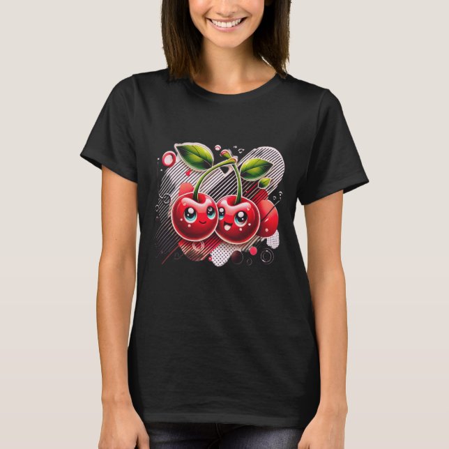 T-shirt "Cherry Moods : Sweet & Sour Series" (Devant)