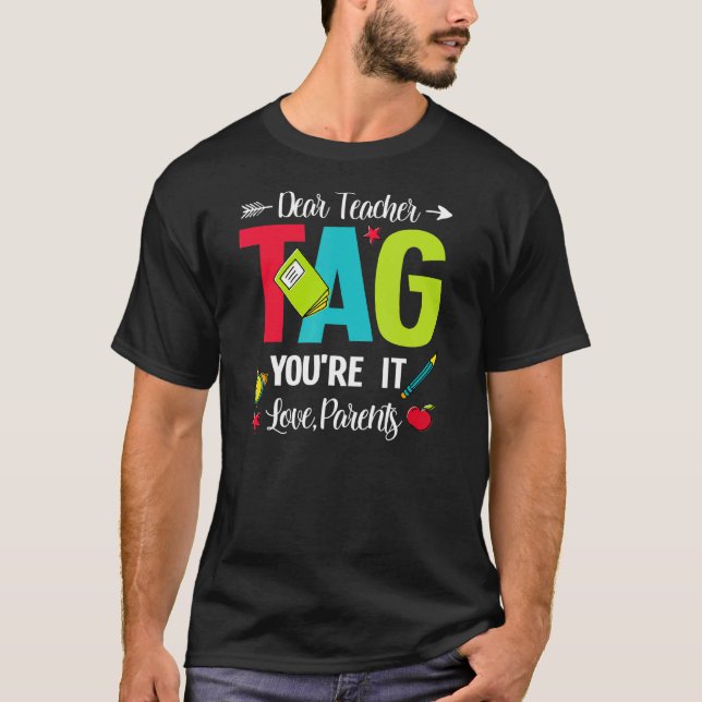 T-shirt Chers enseignants Étiquette Vous êtes ça l'amour P (Devant)