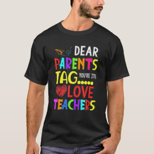 T-shirt Chers parents c'est à votre tour ! Amitiés, l'ense