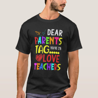 T-shirt Chers parents c'est à votre tour ! Amitiés, l'ense