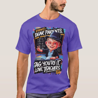 T-shirt Chers parents Tag You It Love Enseignants Colorful