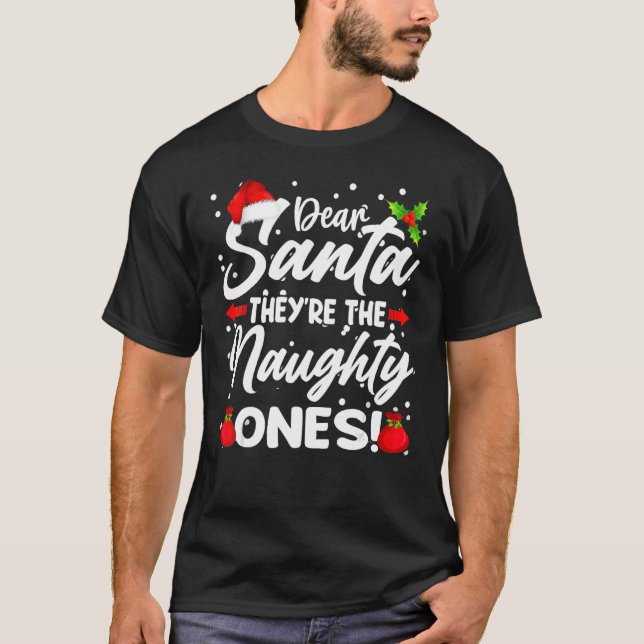T-shirt Chers Père Noël, Ce Sont Les Maudits Ki De Noël (Devant)