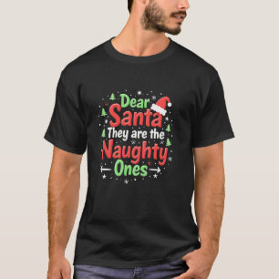 T-shirt Chers Père Noël, Mauvais Noël Noël, Noël, Noël, Ho