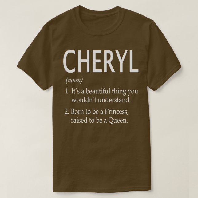 T-shirt Cheryl Nom Don 109 (Design devant)