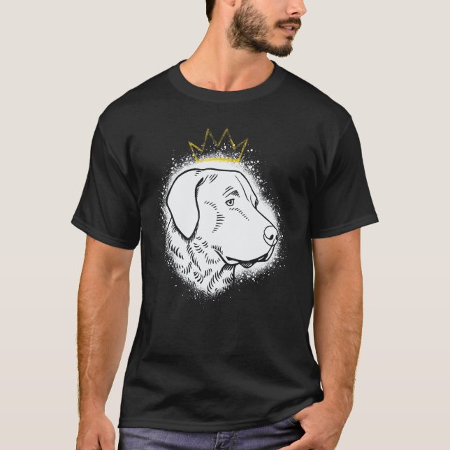 T-shirt Chesapeake Bay Retriever avec couronne (Devant)